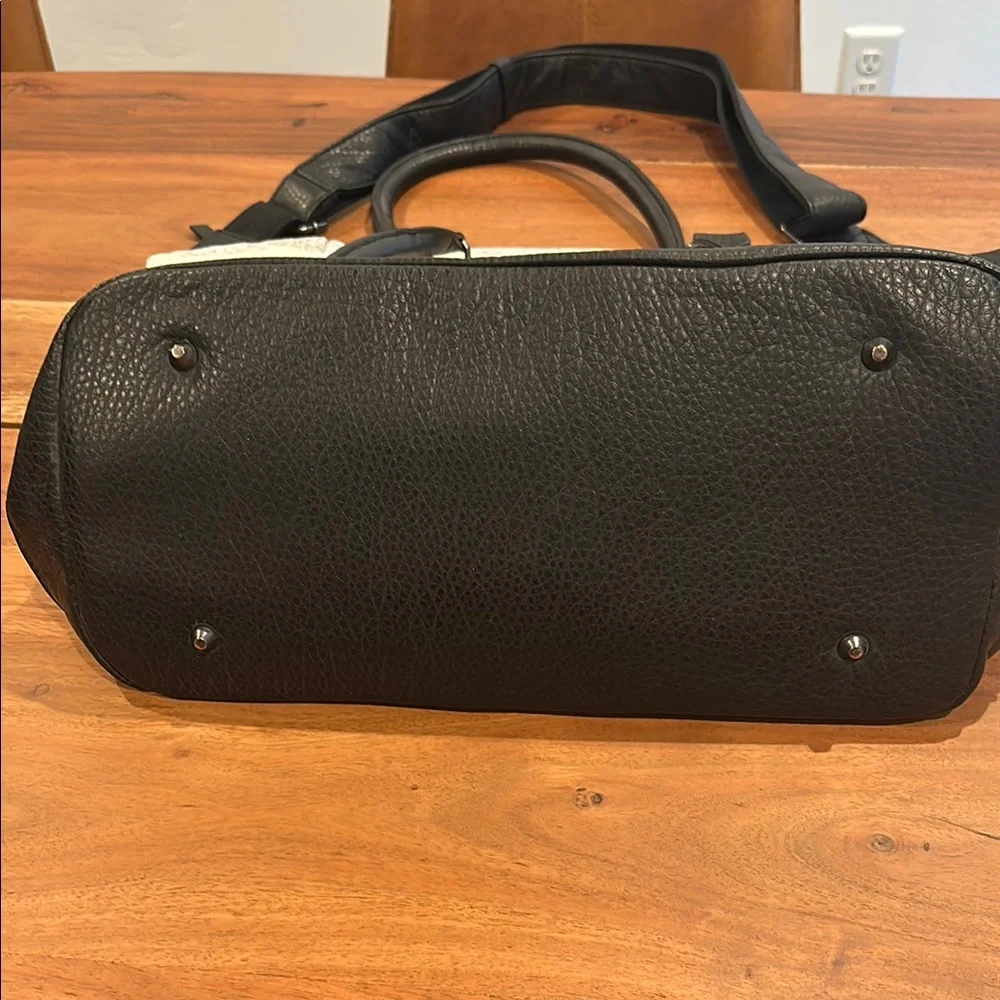 Two-Tone Black and Marble Pistil  Tote Bag - Picture 3 of 8